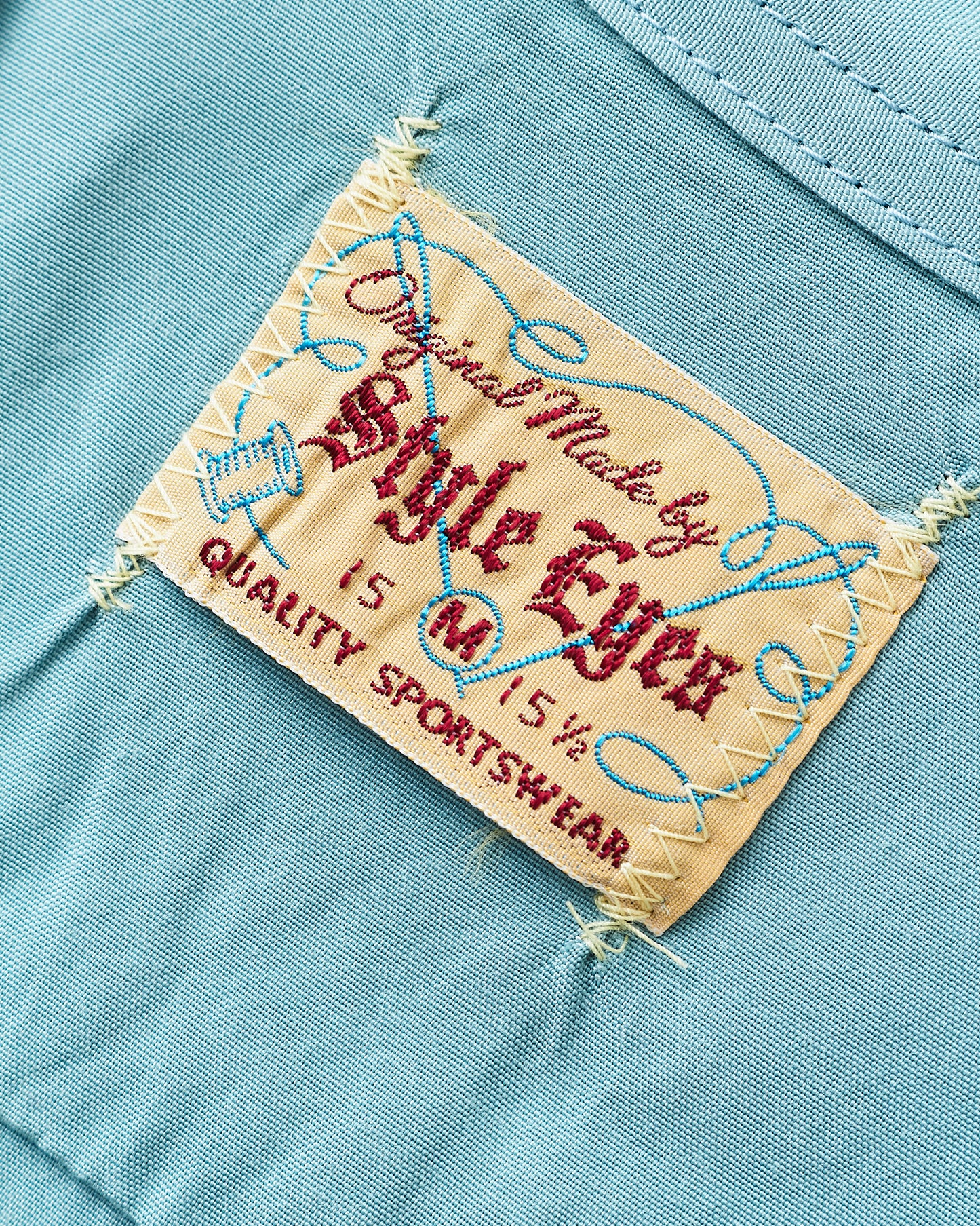 Style Eyes Short Sleeve Rayon Bowling Shirt Light Blue SE39259