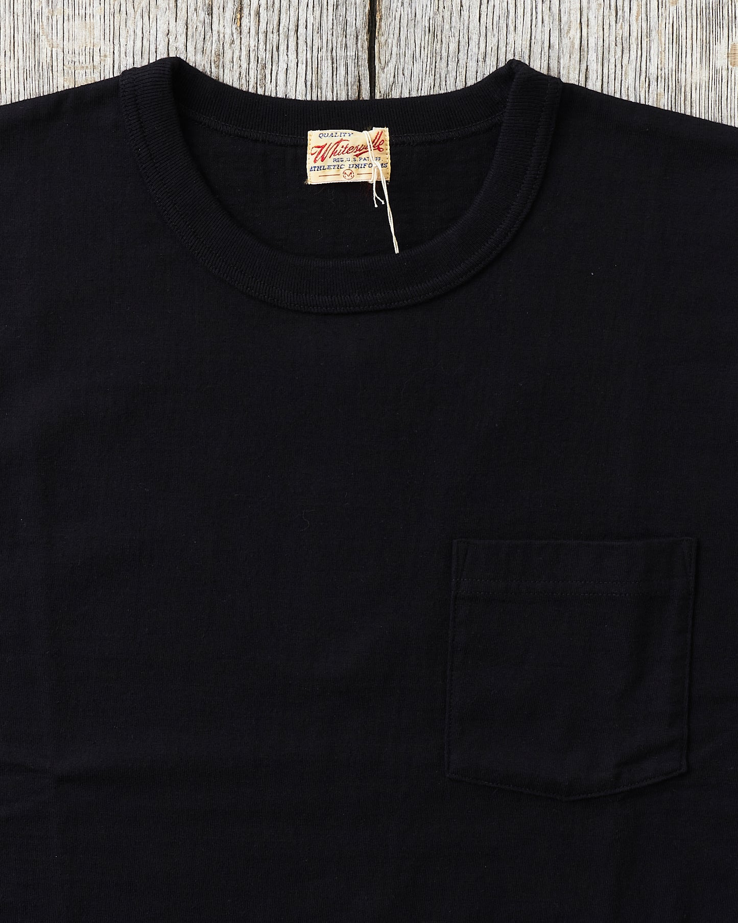 Whitesville WV78932 Black Heavyweight Short Sleeve Pocket T-shirt