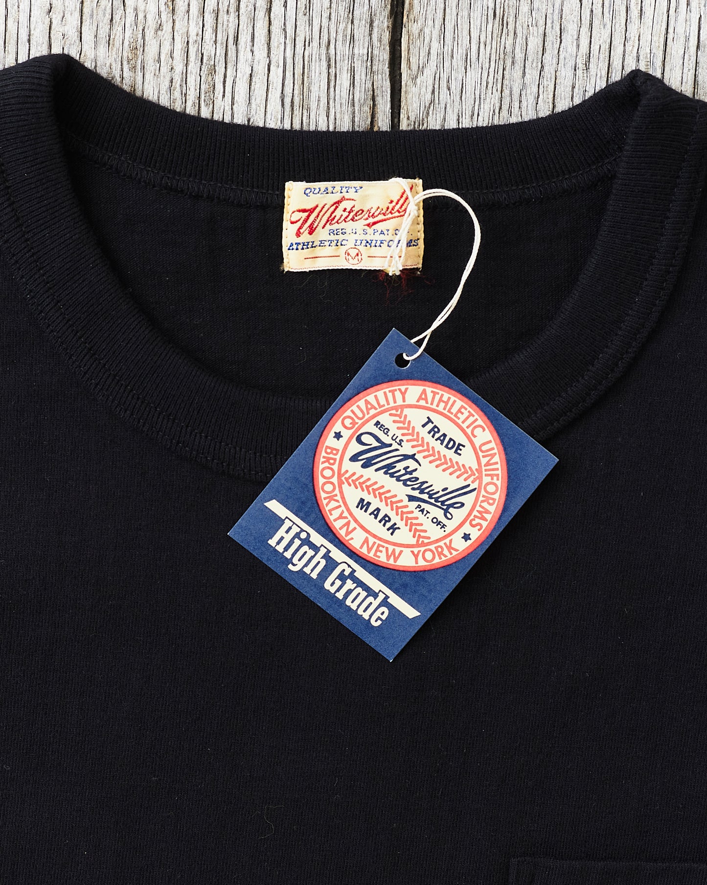 Whitesville WV78932 Black Heavyweight Short Sleeve Pocket T-shirt