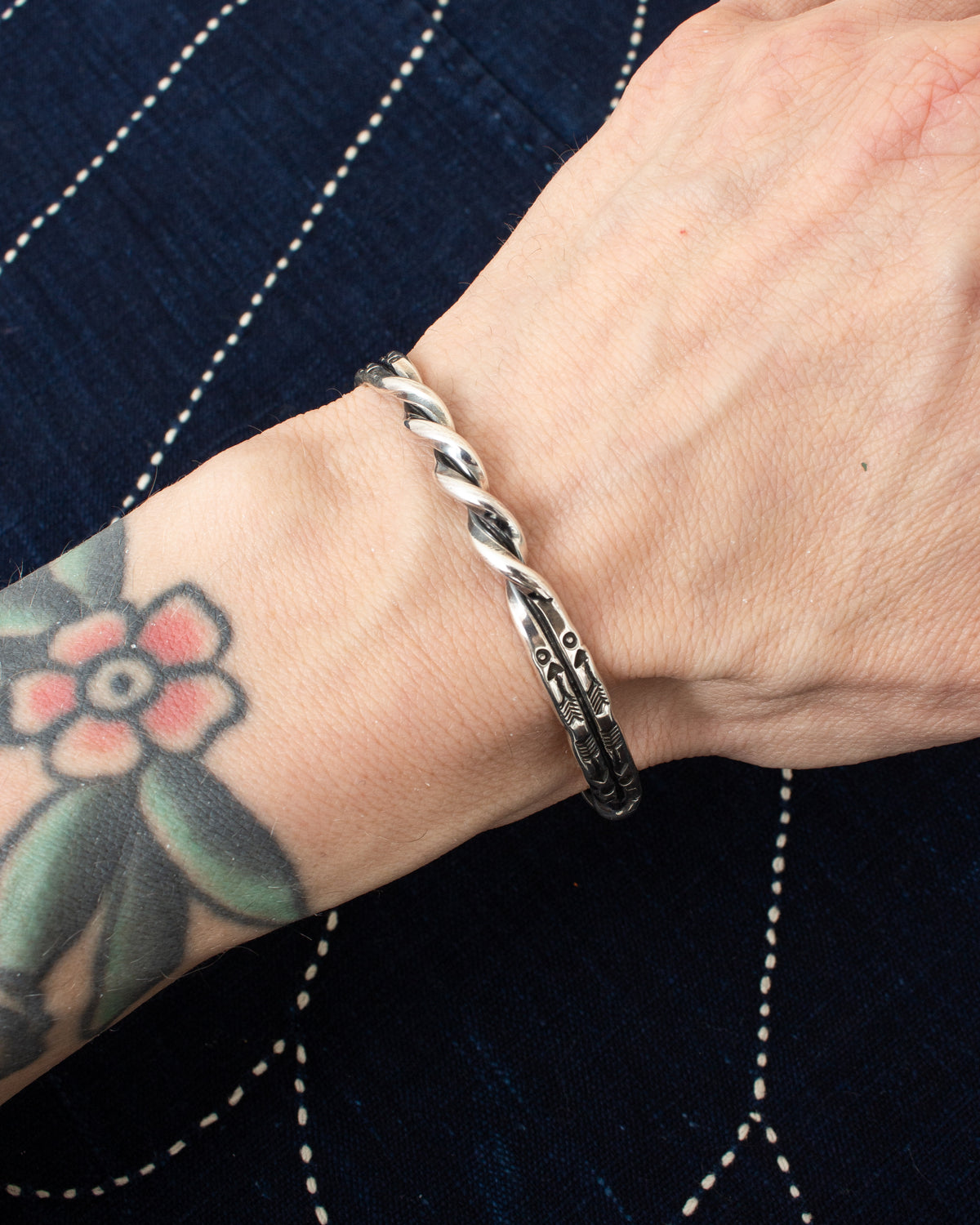 Tenable Crafts Twist and Arrows Silver Bracelet #6