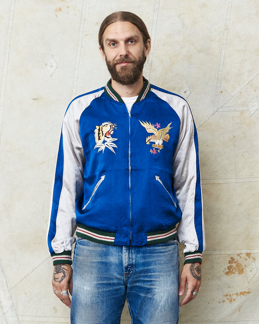 Tailor Toyo Early 1950s Style Acetate Souvenir Jacket "Sukajan" Dragon & Landscape