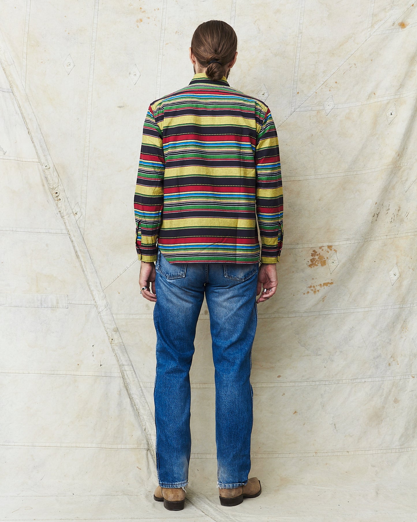 Sugar Cane & Co Long Sleeve Border Work Shirt SC29247