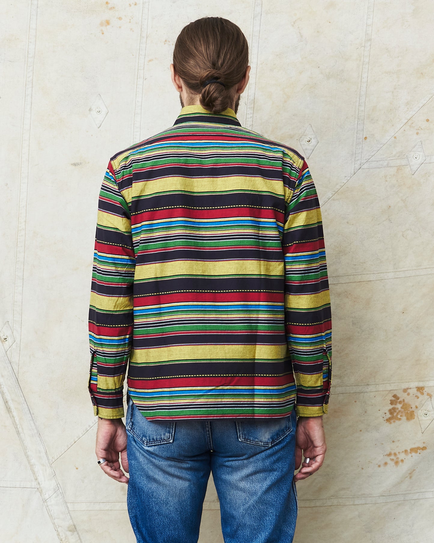 Sugar Cane & Co Long Sleeve Border Work Shirt SC29247