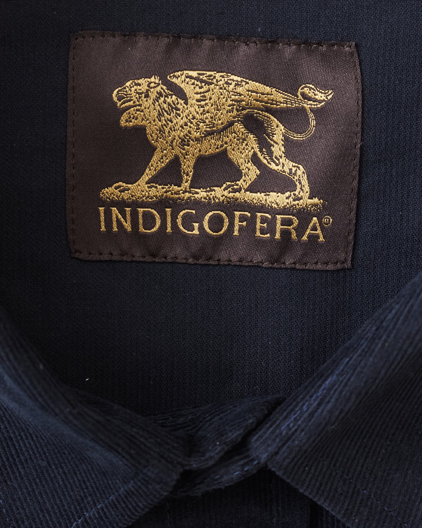 Indigofera Sideras Corduroy Shirt Navy