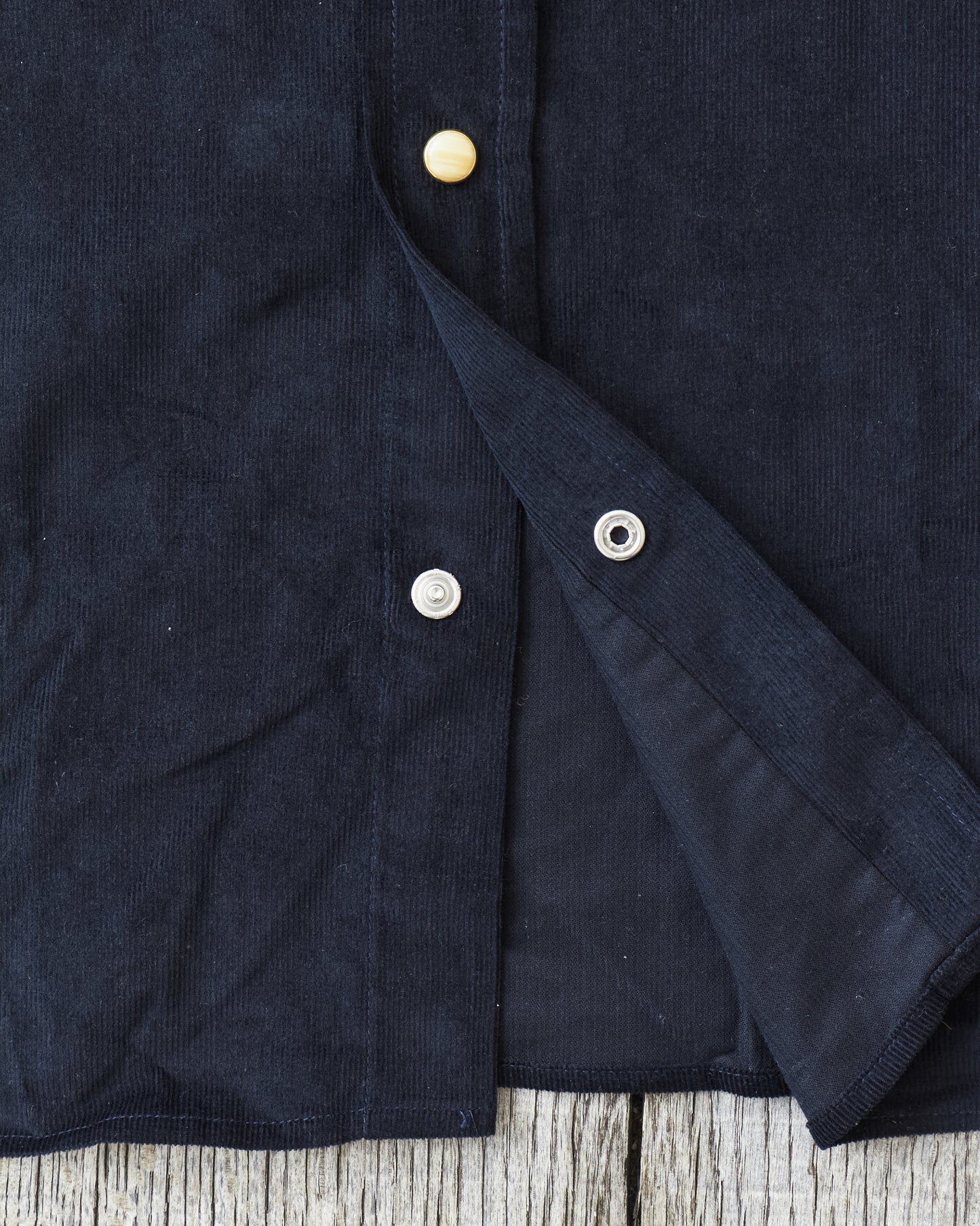 Indigofera Sideras Corduroy Shirt Navy
