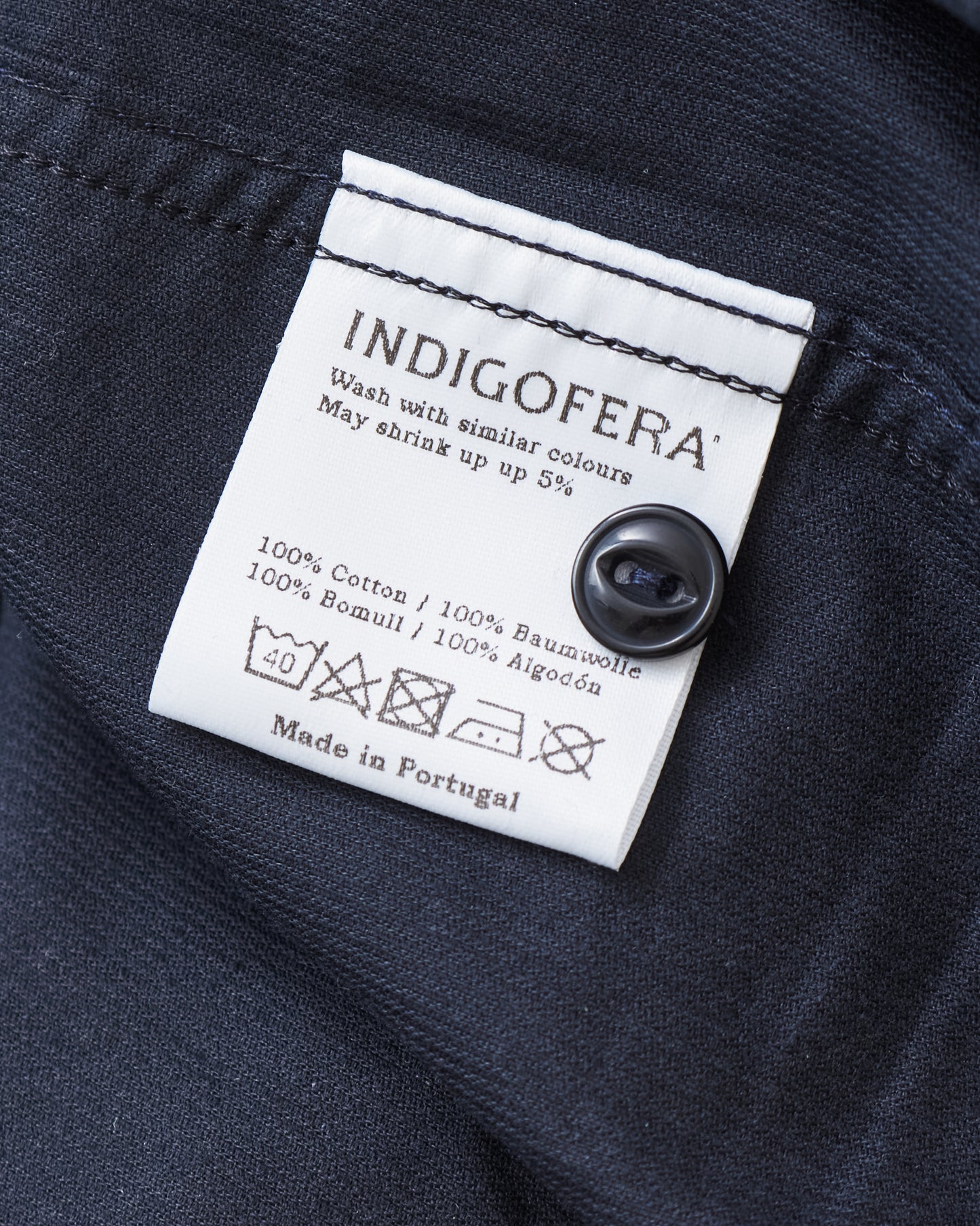 Indigofera Sideras Corduroy Shirt Navy
