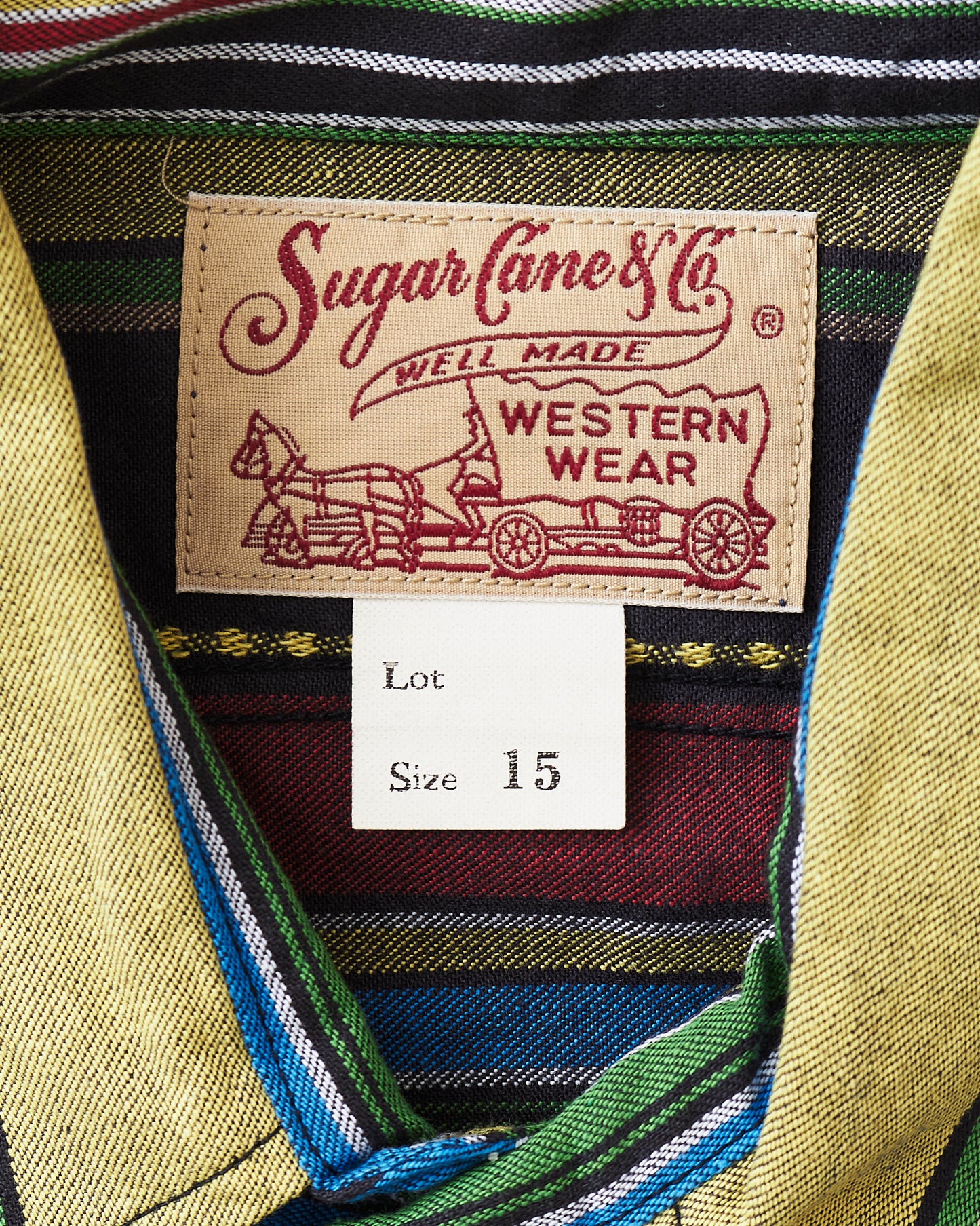Sugar Cane & Co Long Sleeve Border Work Shirt SC29247