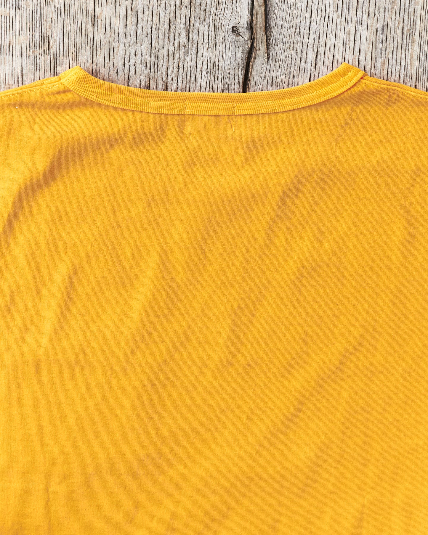 Whitesville Lot No. WV79531 Pigment Dye Pocket T-Shirt Yellow