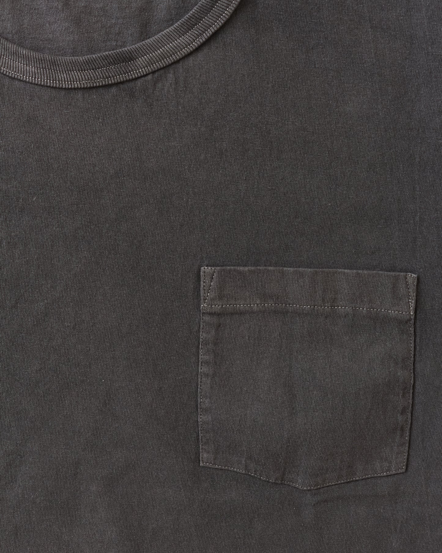 Whitesville Lot No. WV79531 Pigment Dye Pocket T-Shirt Black