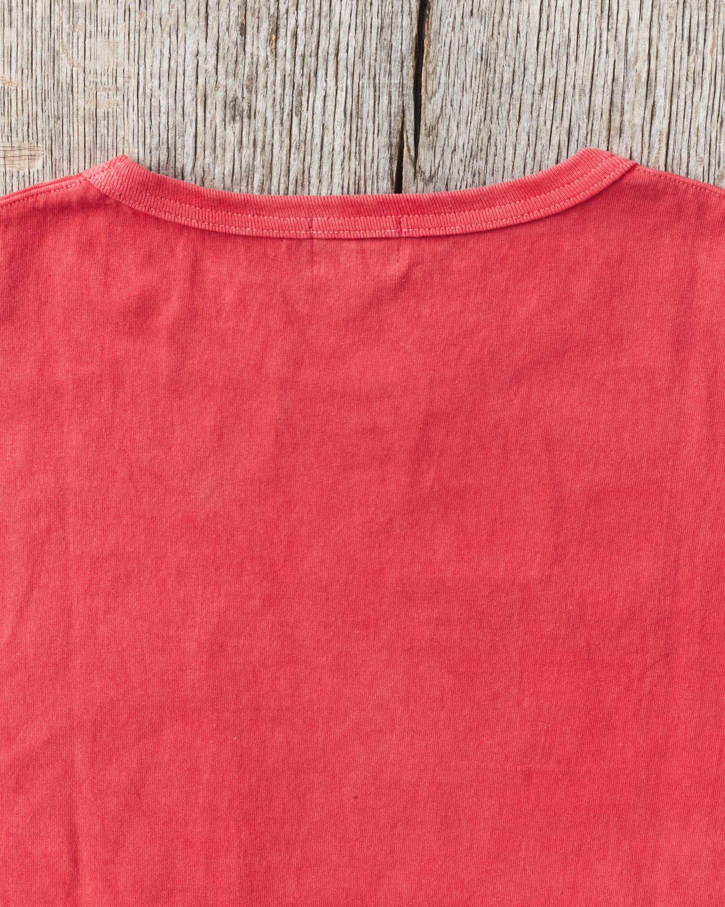 Whitesville Lot No. WV79531 Pigment Dye Pocket T-Shirt Red