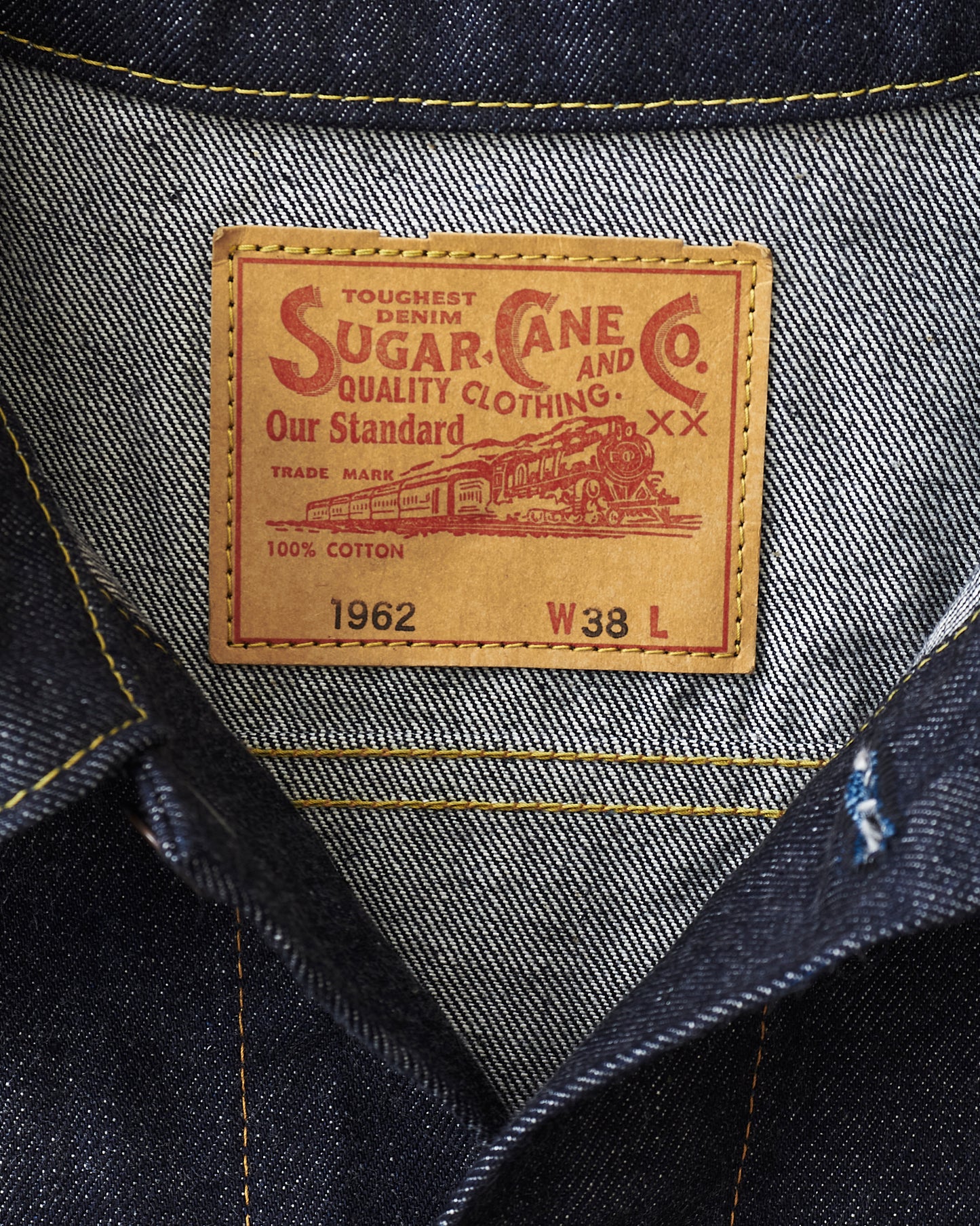 Sugar Cane & Co 1962 Type 3 Selvedge Denim Jacket SC12962