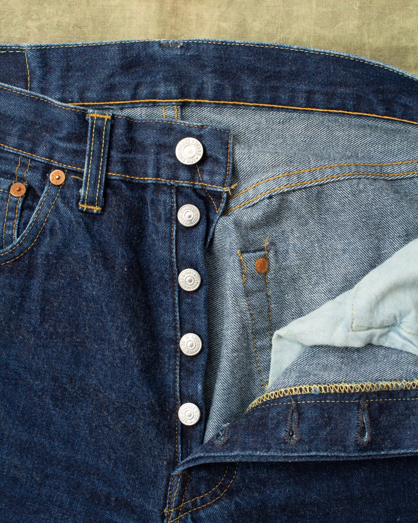 Vintage LVC 1955 XX 555 Valencia Street Made in USA Jeans W32/L34