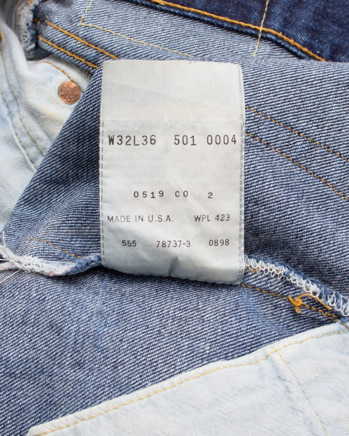 Vintage LVC 1955 XX 555 Valencia Street Made in USA Jeans W32/L34