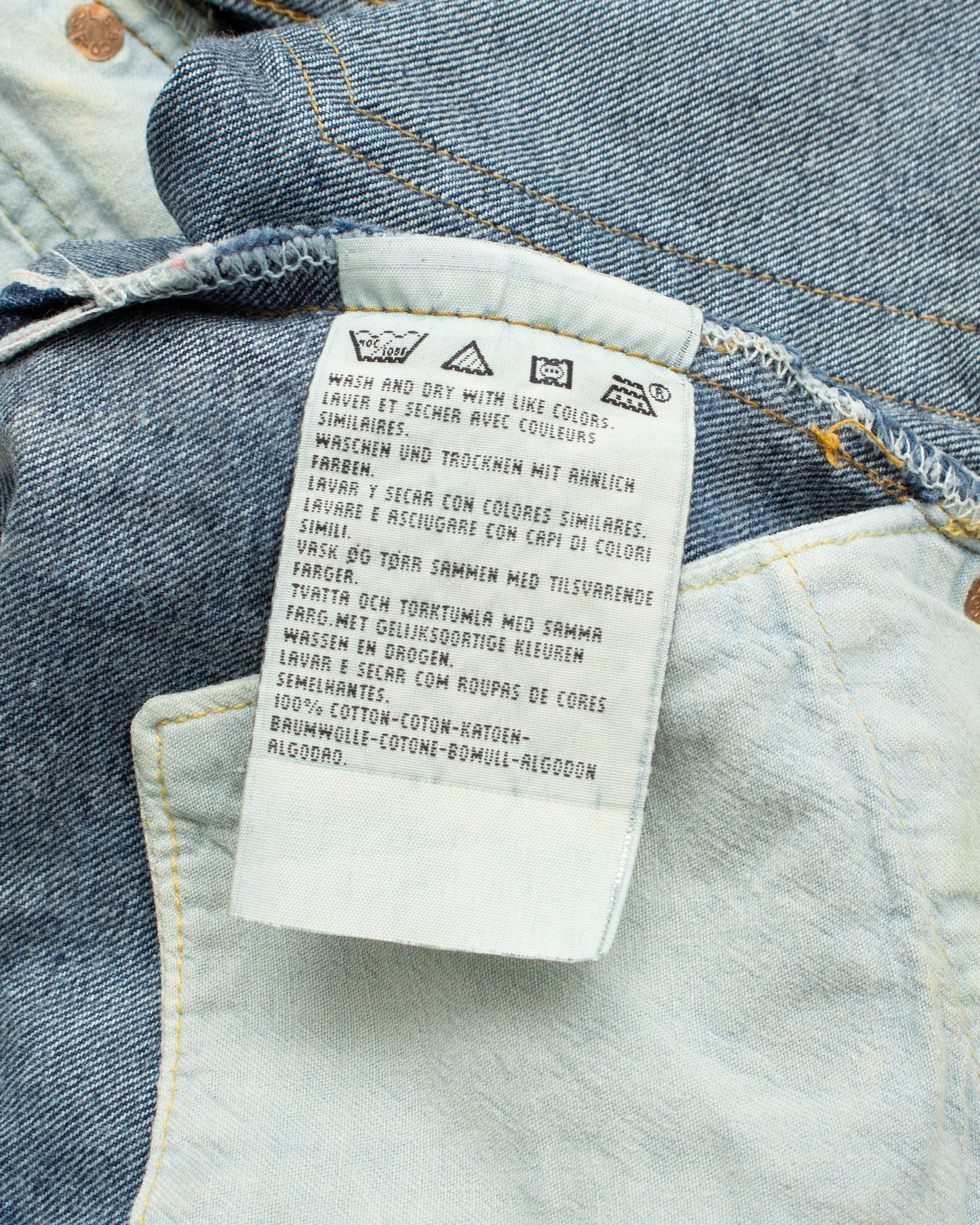 Vintage LVC 1955 XX 555 Valencia Street Made in USA Jeans W32/L34