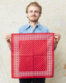 Warehouse & Co Lot 5228 Selvedge Bandana Mosaic Pattern Red