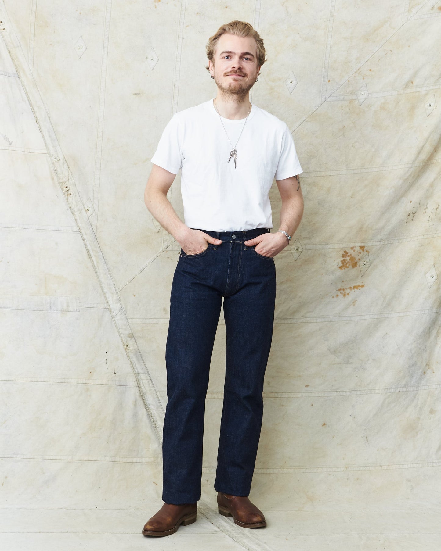 Sugar Cane & Co. 1955Z Model 14 oz One Wash Denim SC42955A