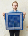 Warehouse & Co Lot 5227 Selvedge Indigo Bandana Circle Pattern