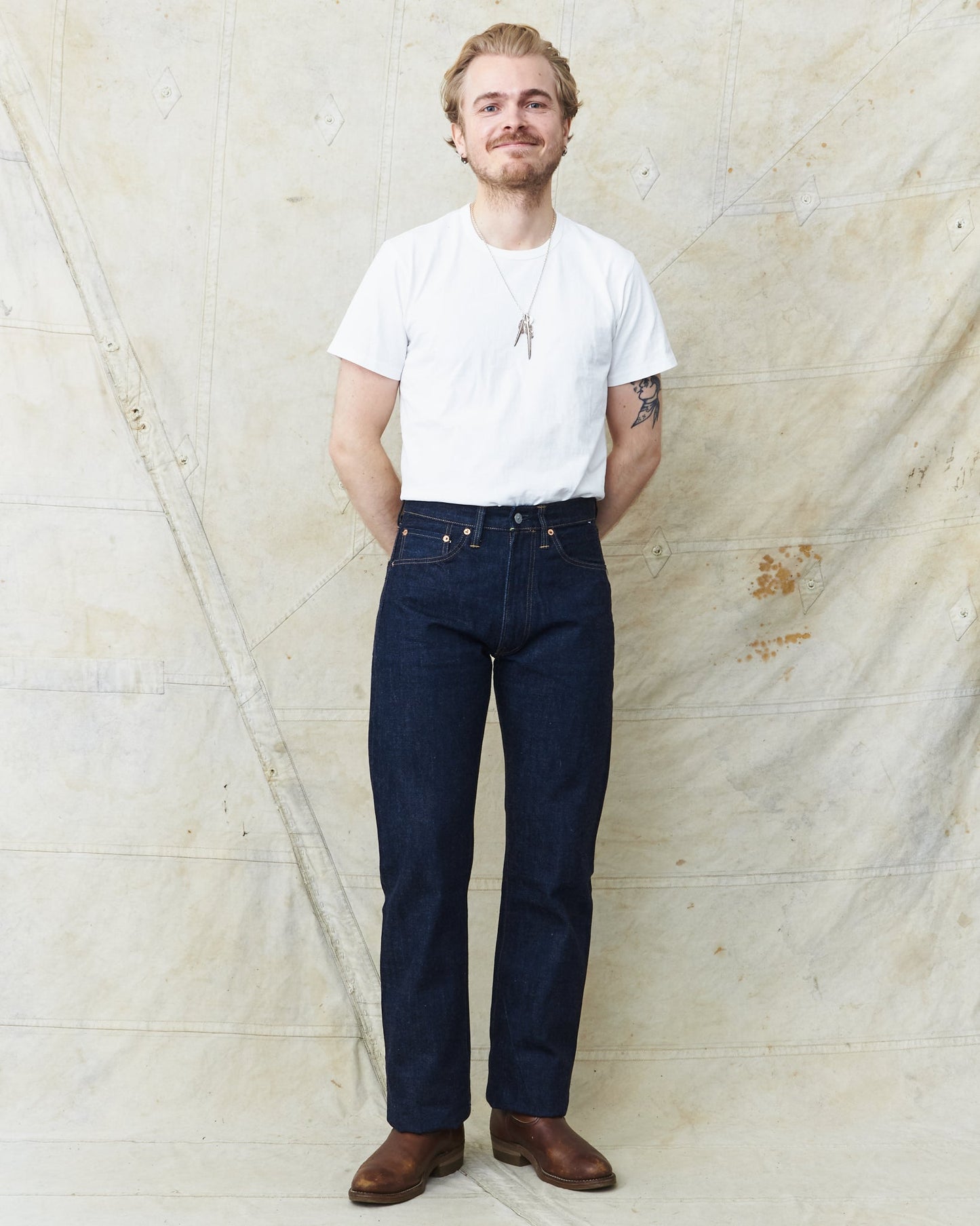 Sugar Cane & Co. 1955Z Model 14 oz One Wash Denim SC42955A