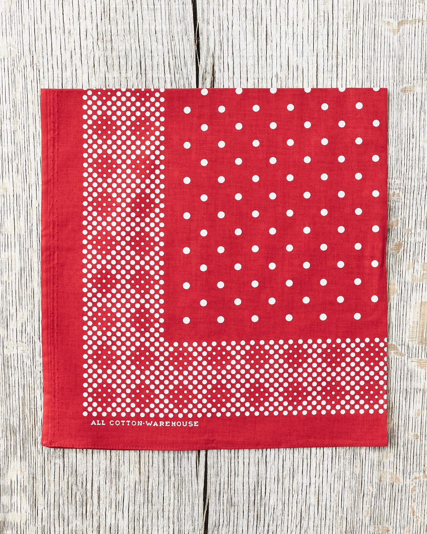 Warehouse & Co Lot 5228 Selvedge Bandana Mosaic Pattern Red
