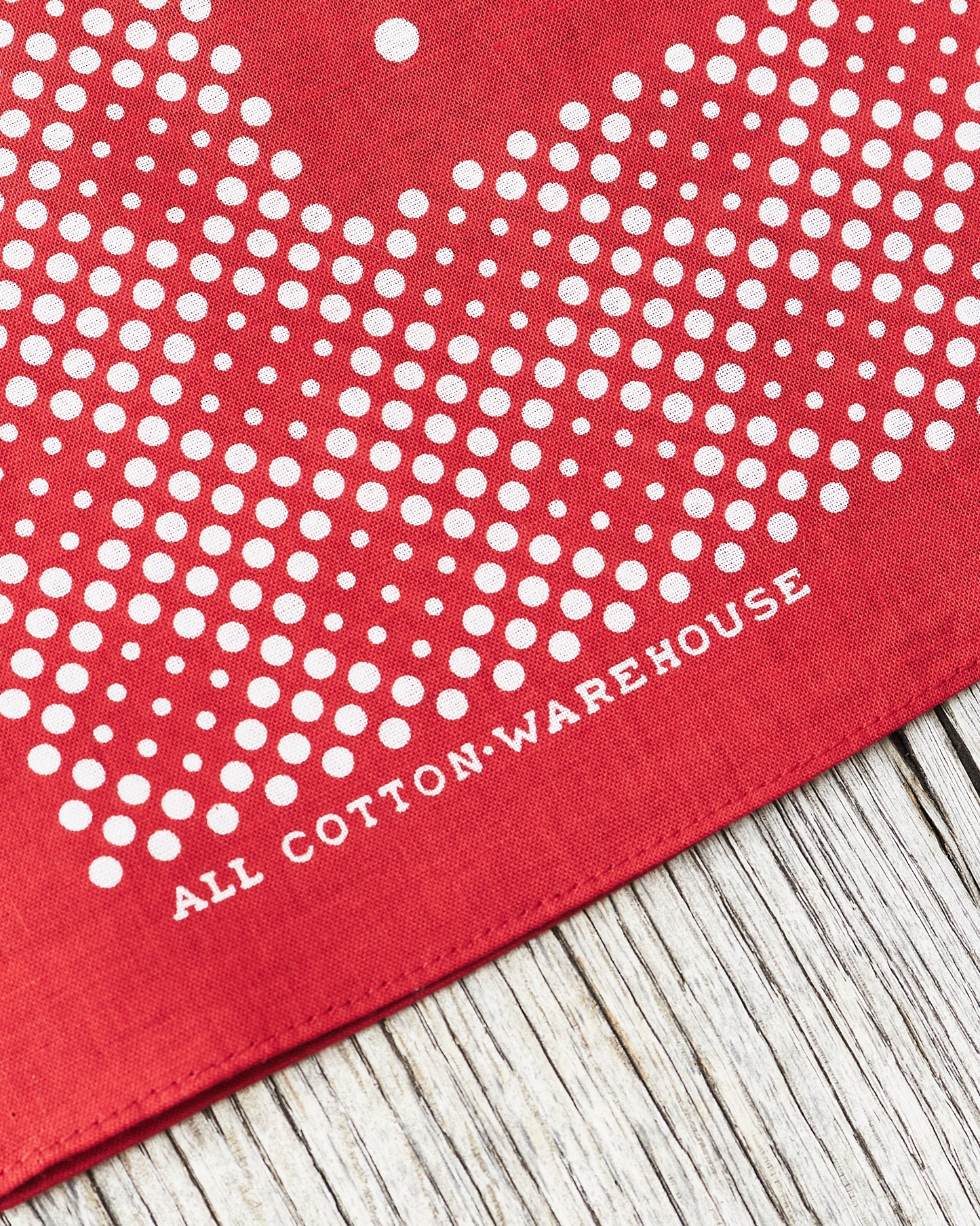 Warehouse & Co Lot 5228 Selvedge Bandana Mosaic Pattern Red