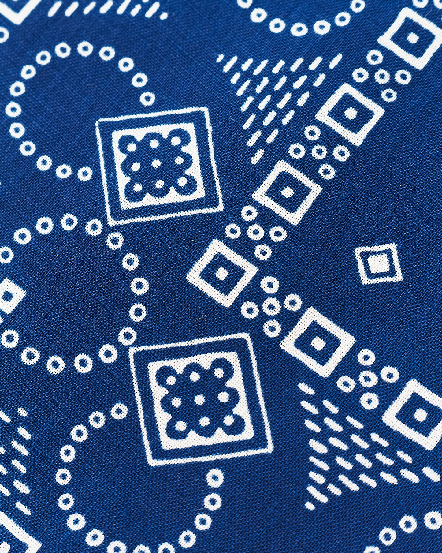 Warehouse & Co Lot 5227 Selvedge Indigo Bandana D Square Pattern