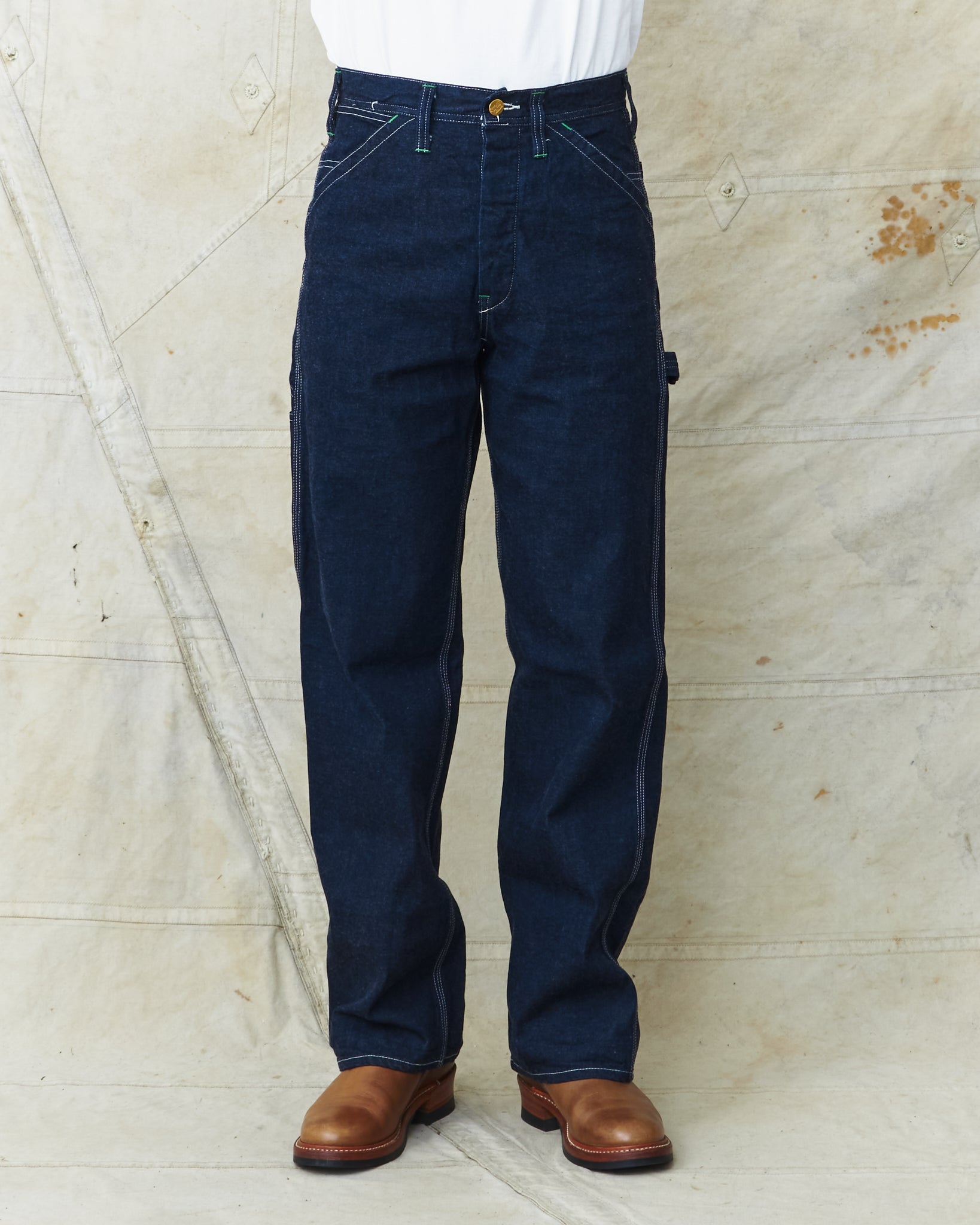 SUGAR CANE / ボトム/35/デニム/NVY Sugar Cane & Co. 11oz. Blue Denim Work Pants SC41822 – Second Sunrise