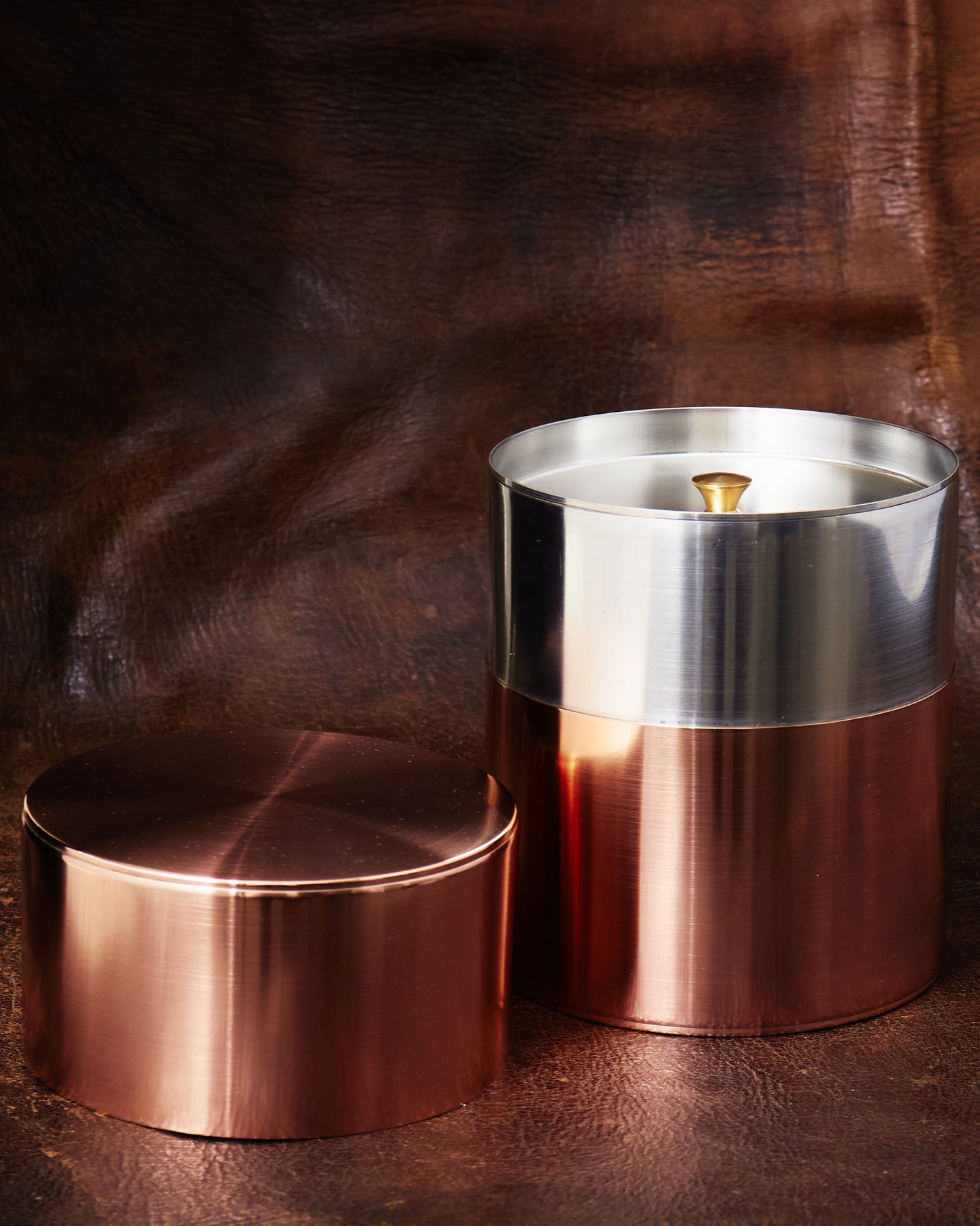 Kaikado Tea Caddy Copper Wide 400g