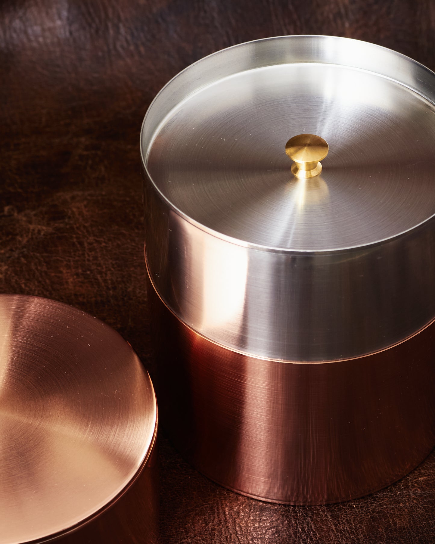 Kaikado Tea Caddy Copper Wide 400g