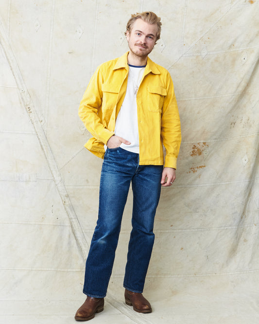 Style Eyes Mid 1950's Style Corduroy Sports Shirt Yellow SE29167