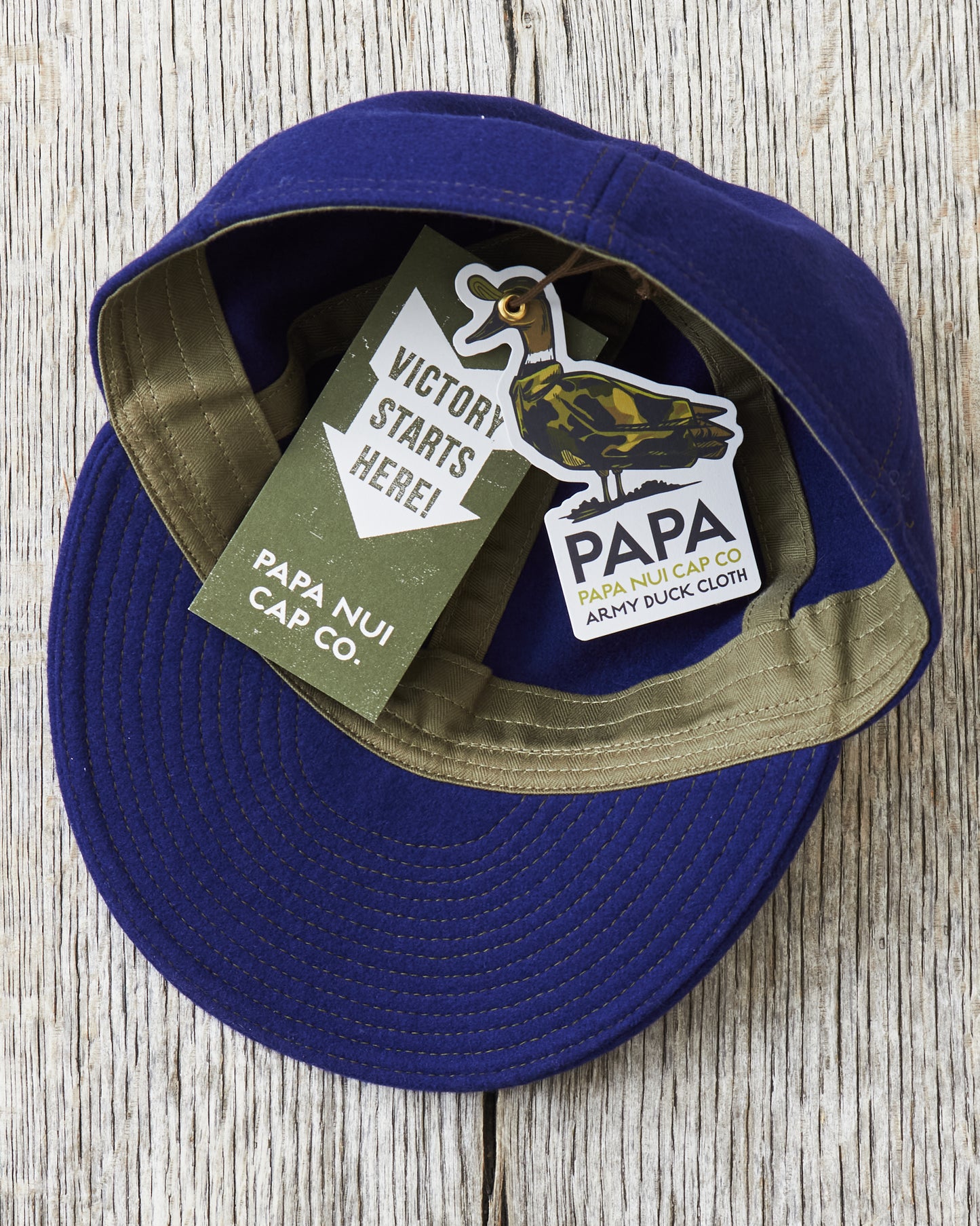 Papa Nui Cap Co. P-80 Wool Cap Royal