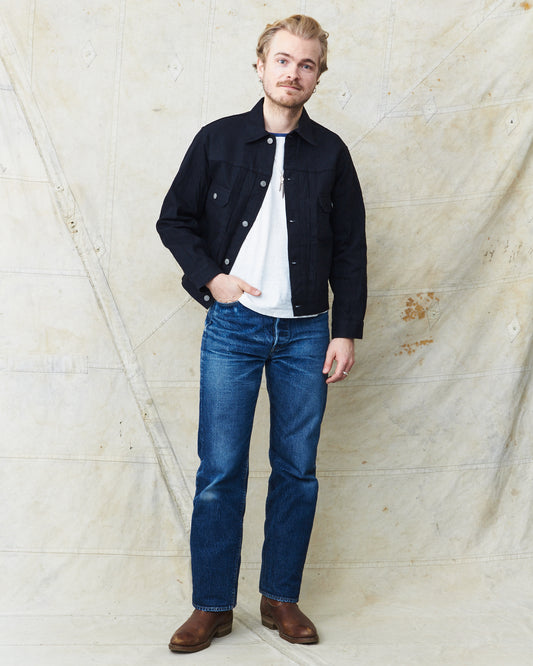 Sugar Cane & Co. 1953 Type 2 Jacket 13 Oz Black Denim SC14601