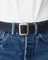 Sugar Cane & Co. Garrison Black Leather Belt SC02320