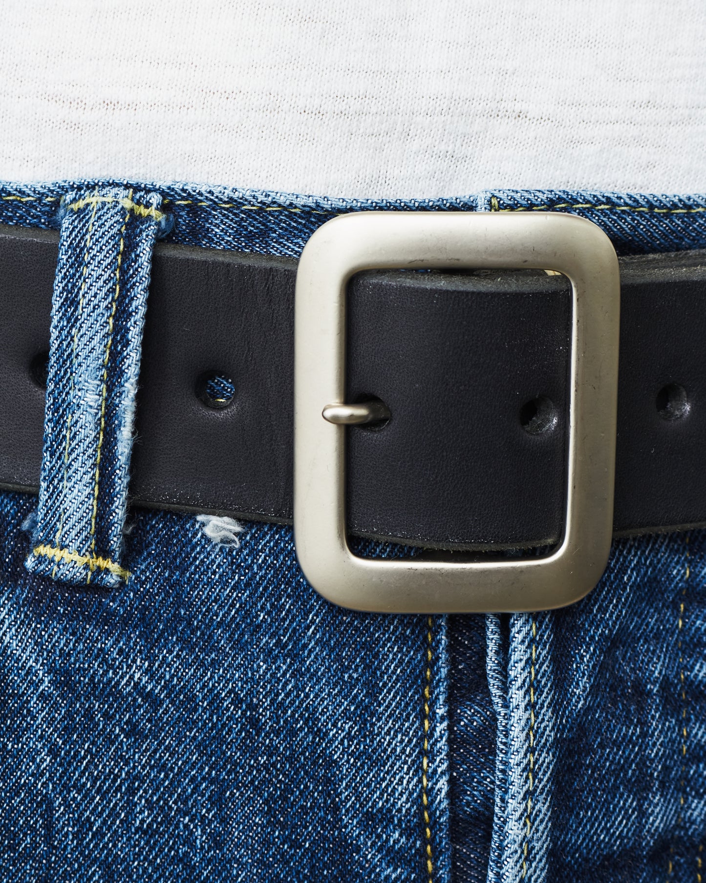 Sugar Cane & Co. Garrison Black Leather Belt SC02320