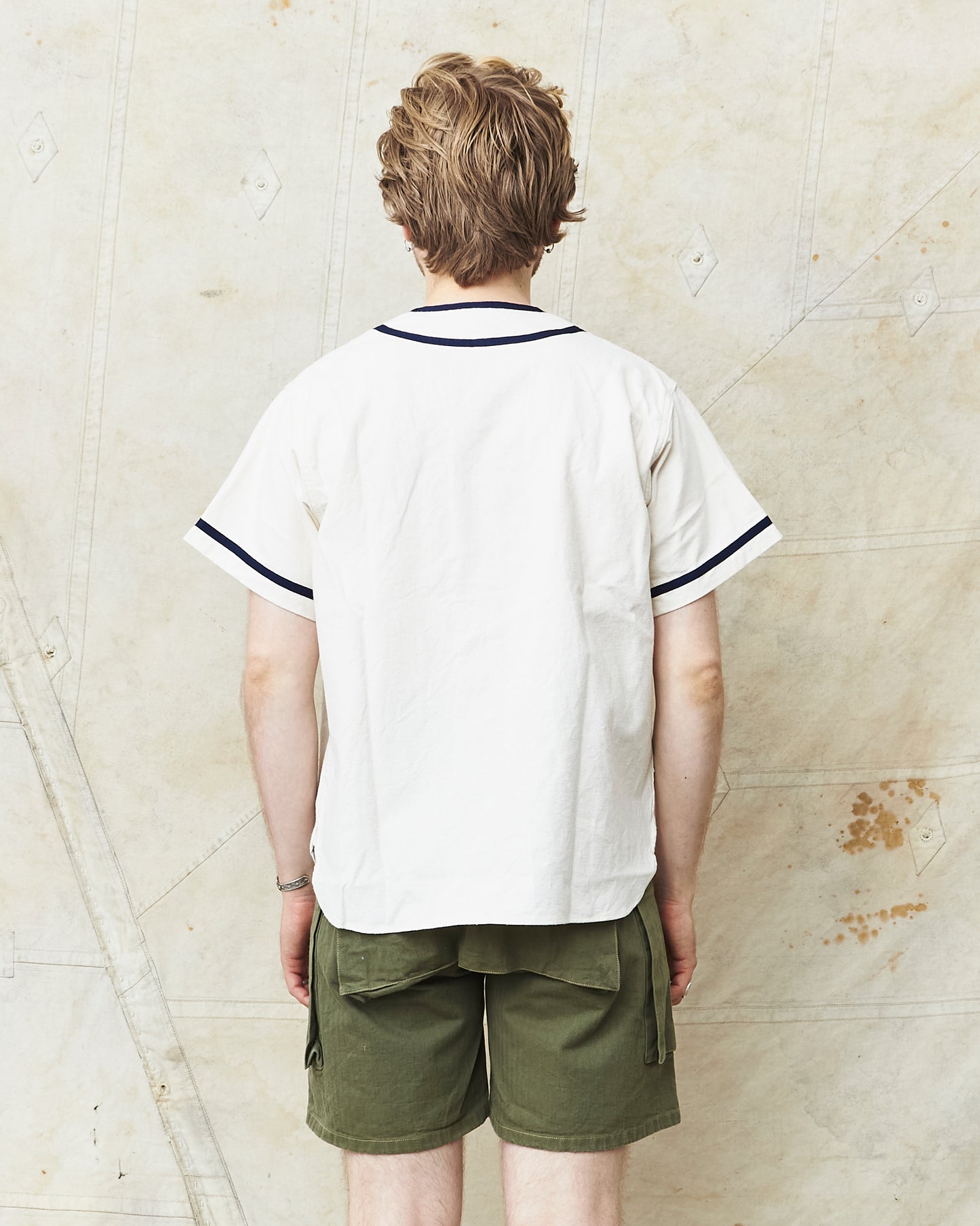 Buzz Rickson's Baseball Shirt Great Lakes Off-white BR39269