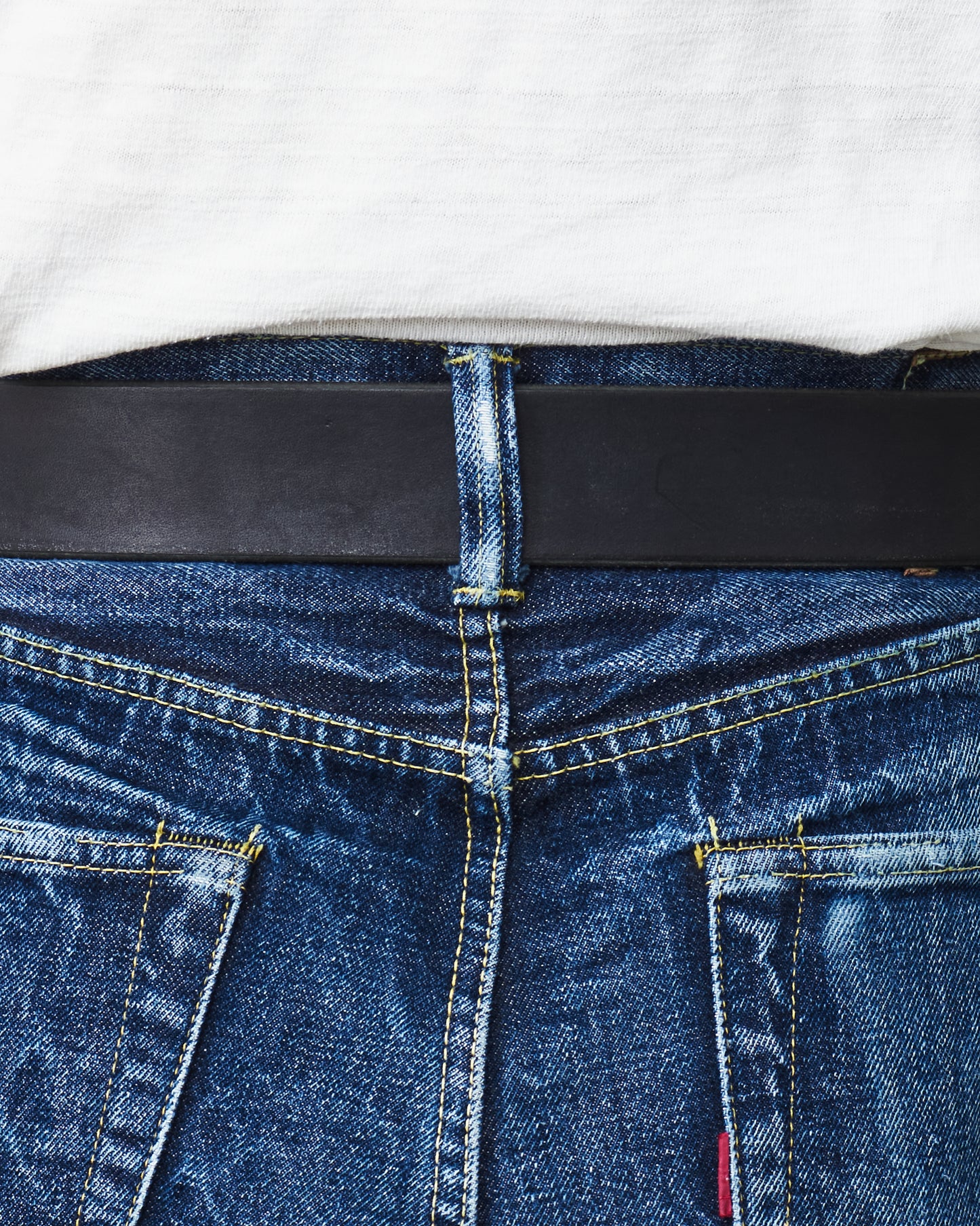 Sugar Cane & Co. Garrison Black Leather Belt SC02320