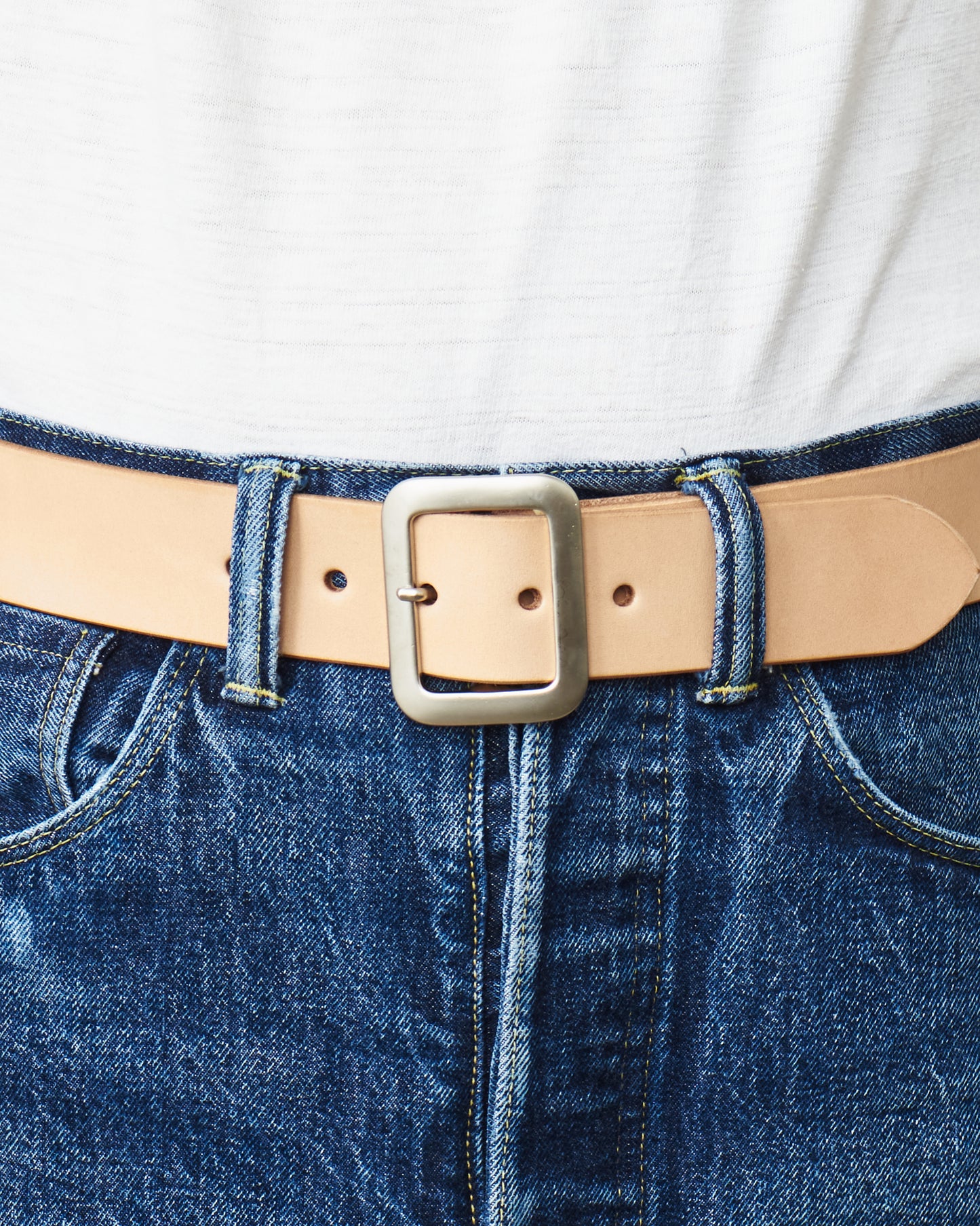 Sugar Cane & Co. Garrison Natural Leather Belt SC02320