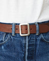 Sugar Cane & Co. Garrison Brown Leather Belt SC02320