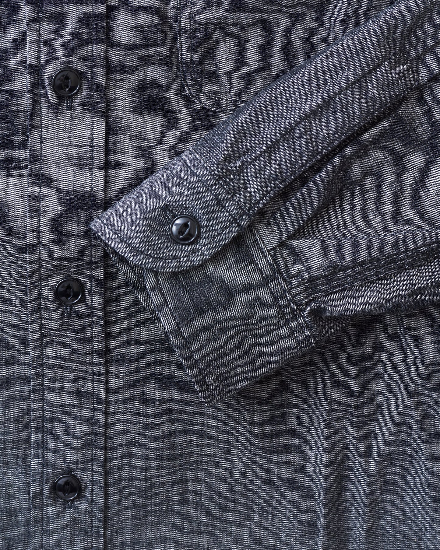 Sugar Cane & Co. Black Chambray Work Shirt SC29159