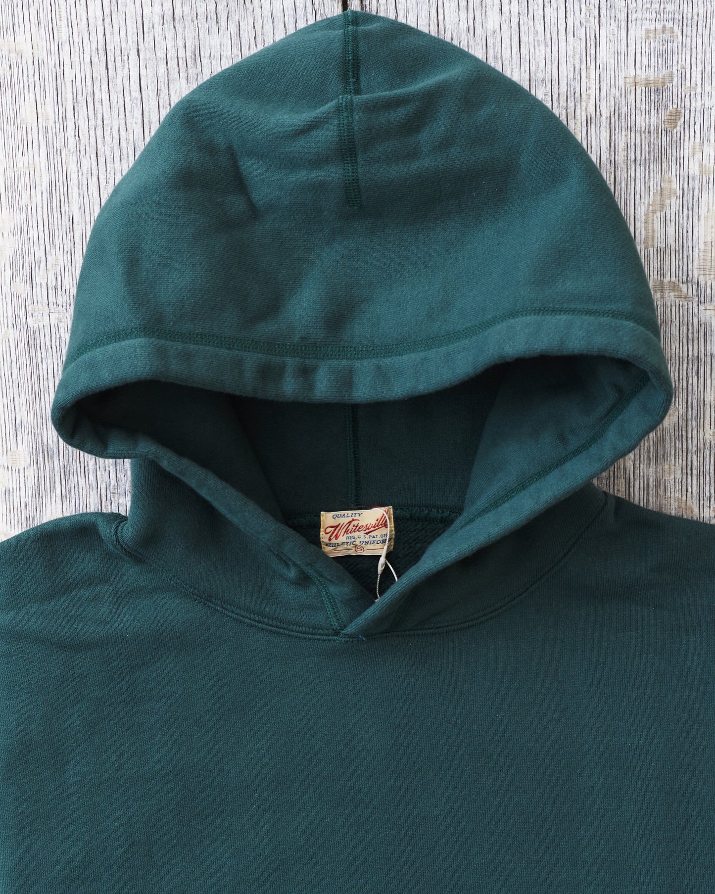Whitesville Heavyweight Loop-Wheeled Hoodie Green WV67729
