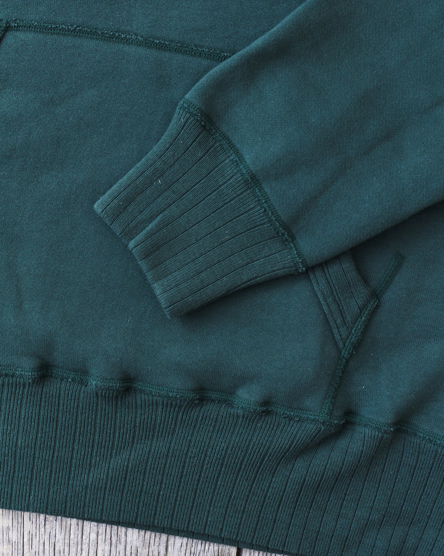 Whitesville Heavyweight Loop-Wheeled Hoodie Green WV67729