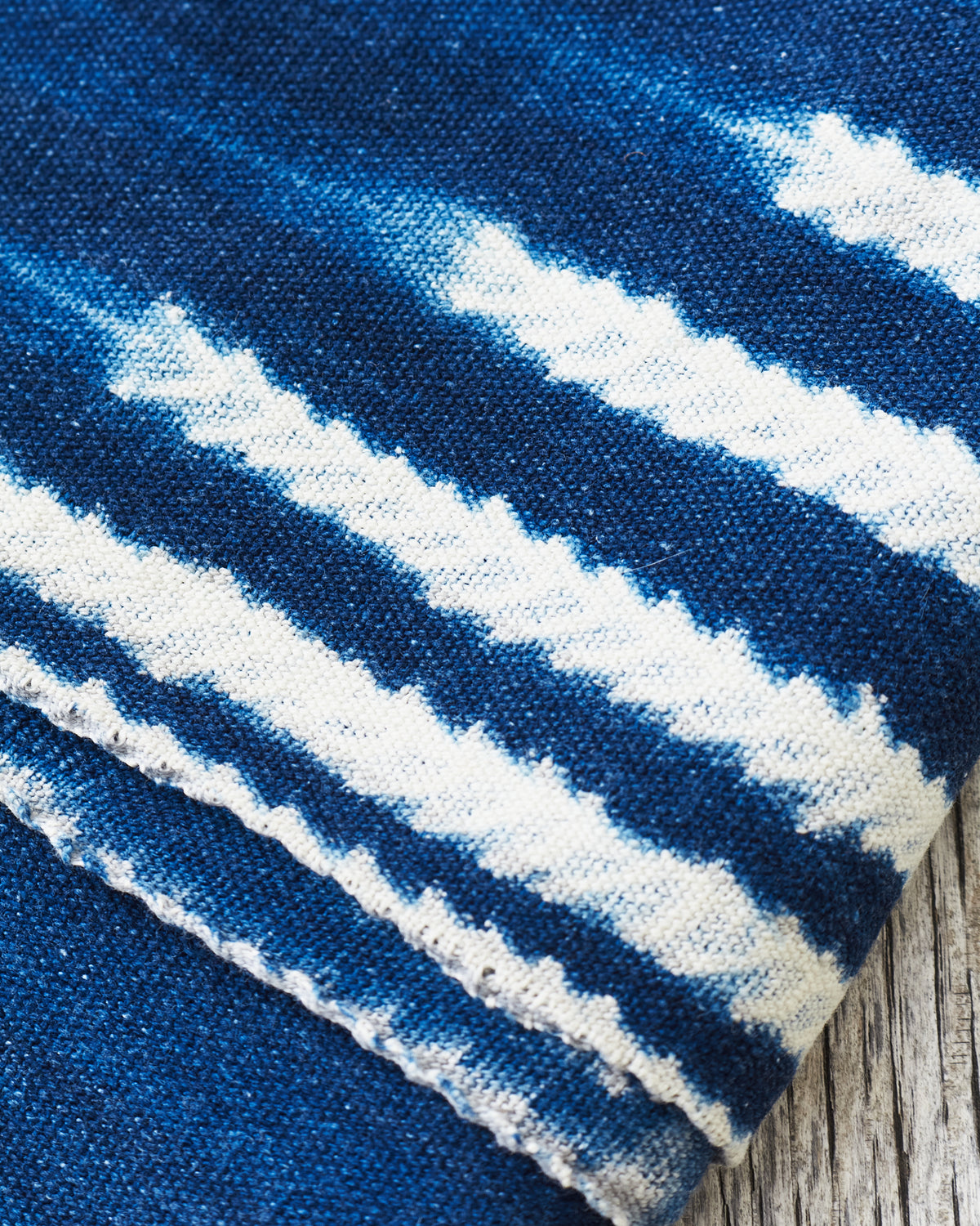 African Indigo Textile Resist Dye Scarf no. 5