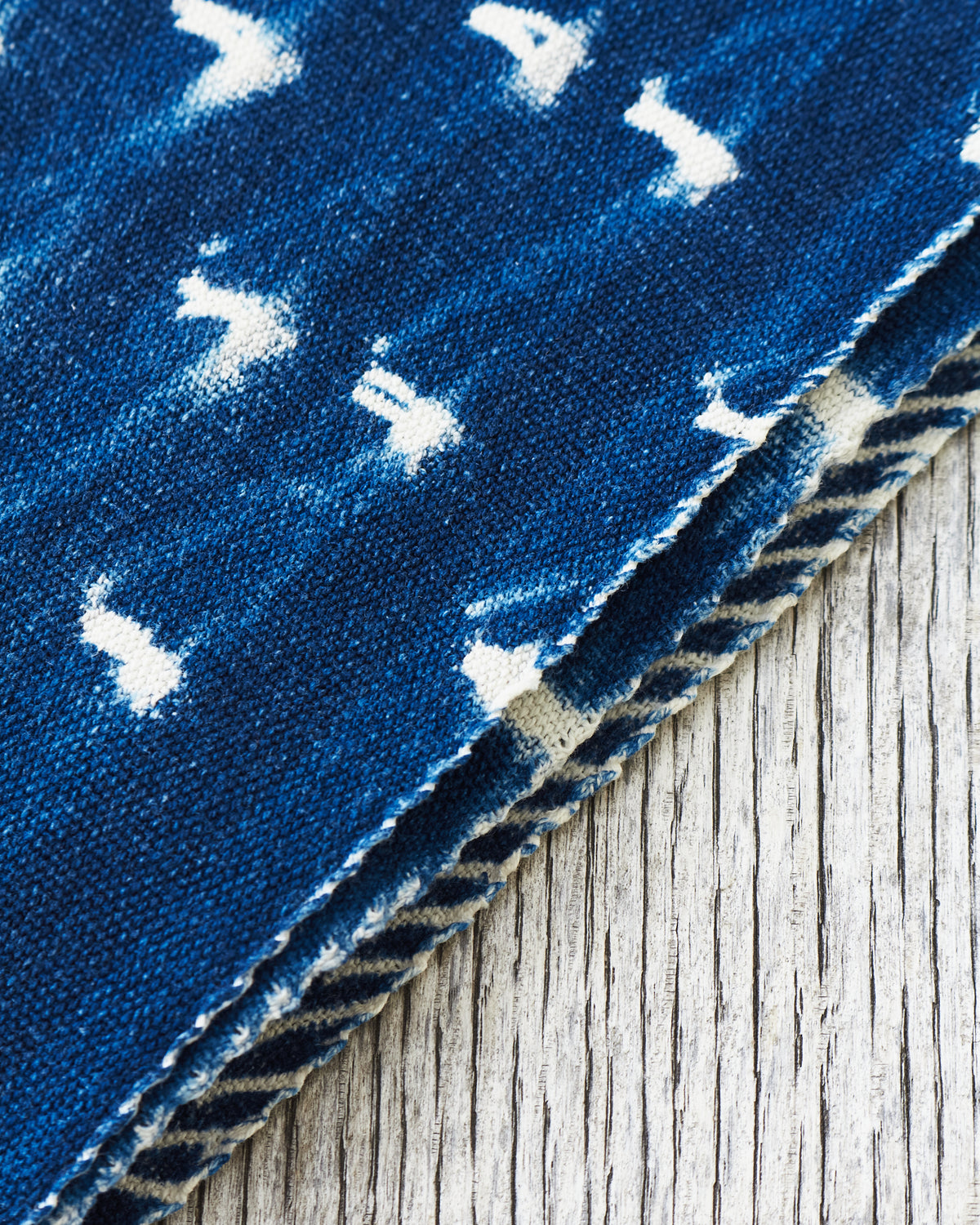 African Indigo Textile Resist Dye Scarf no. 6
