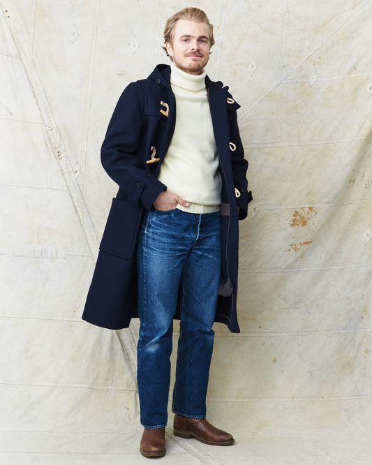 Buzz Rickson's Wool Duffle Coat Navy BR15164