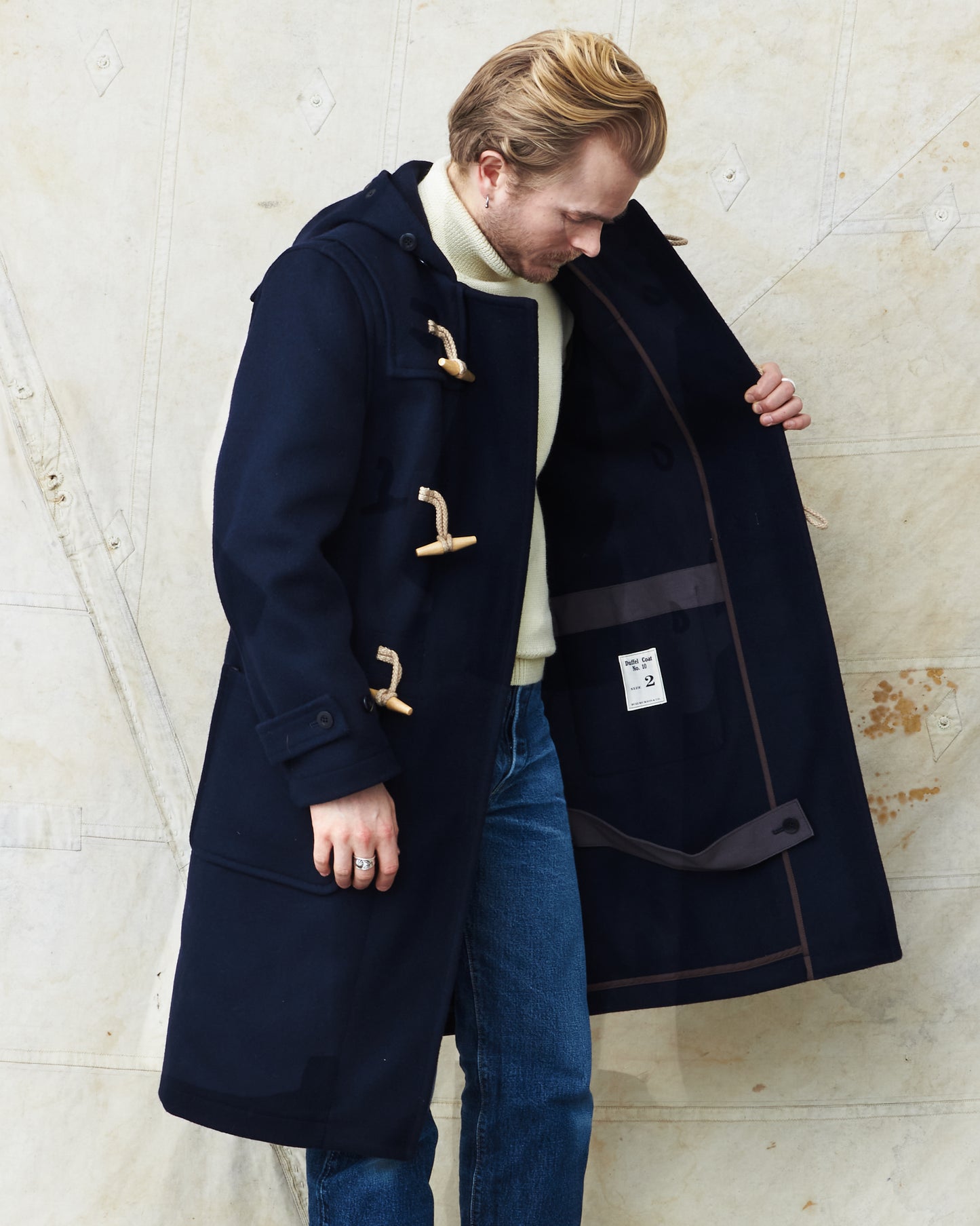 Buzz Rickson's Wool Duffle Coat Navy BR15164