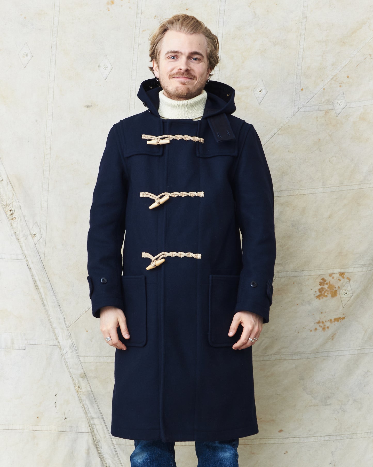Buzz Rickson's Wool Duffle Coat Navy BR15164