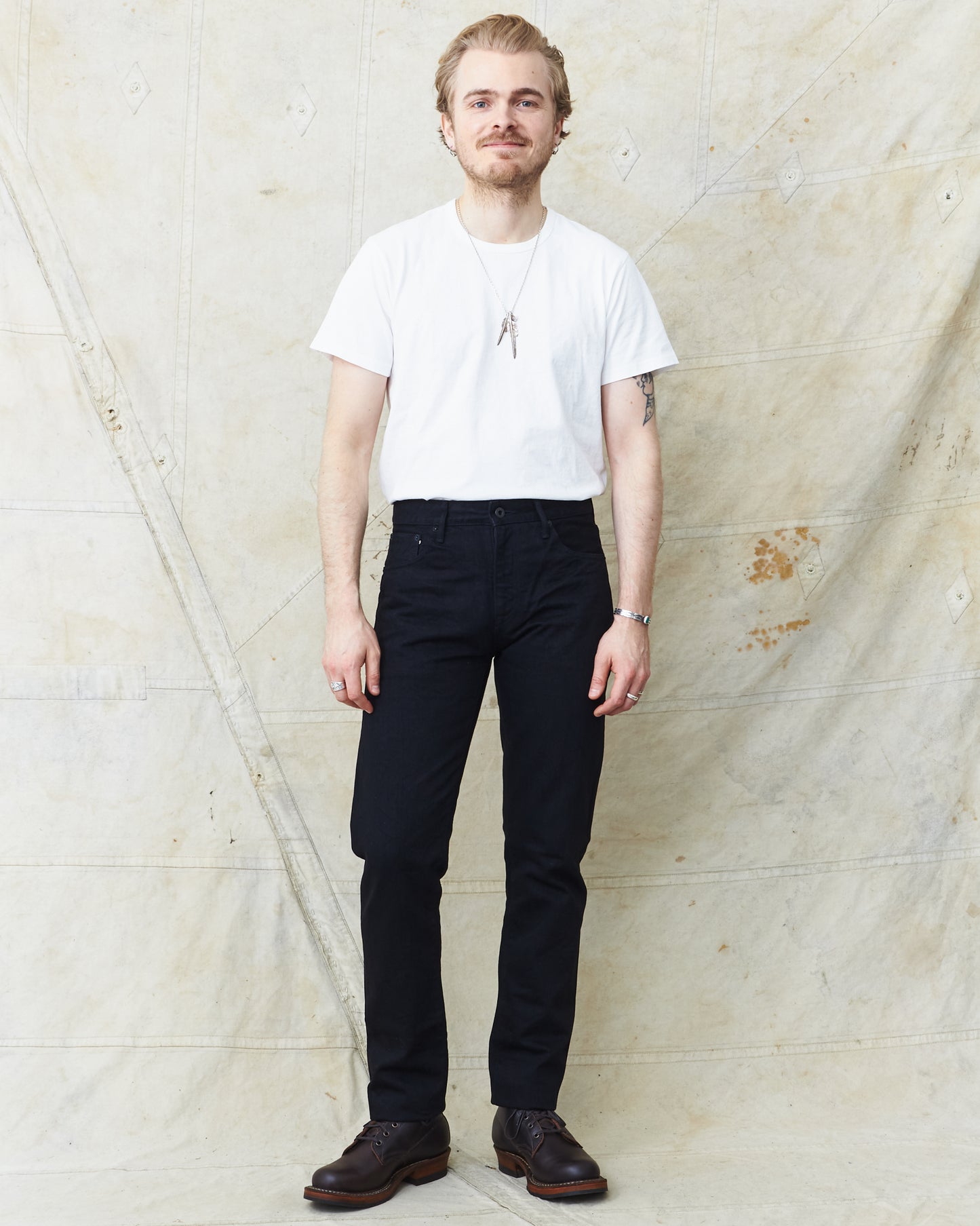 Japan Blue J316BK Circle 13.5 oz Straight Fit Black Jeans