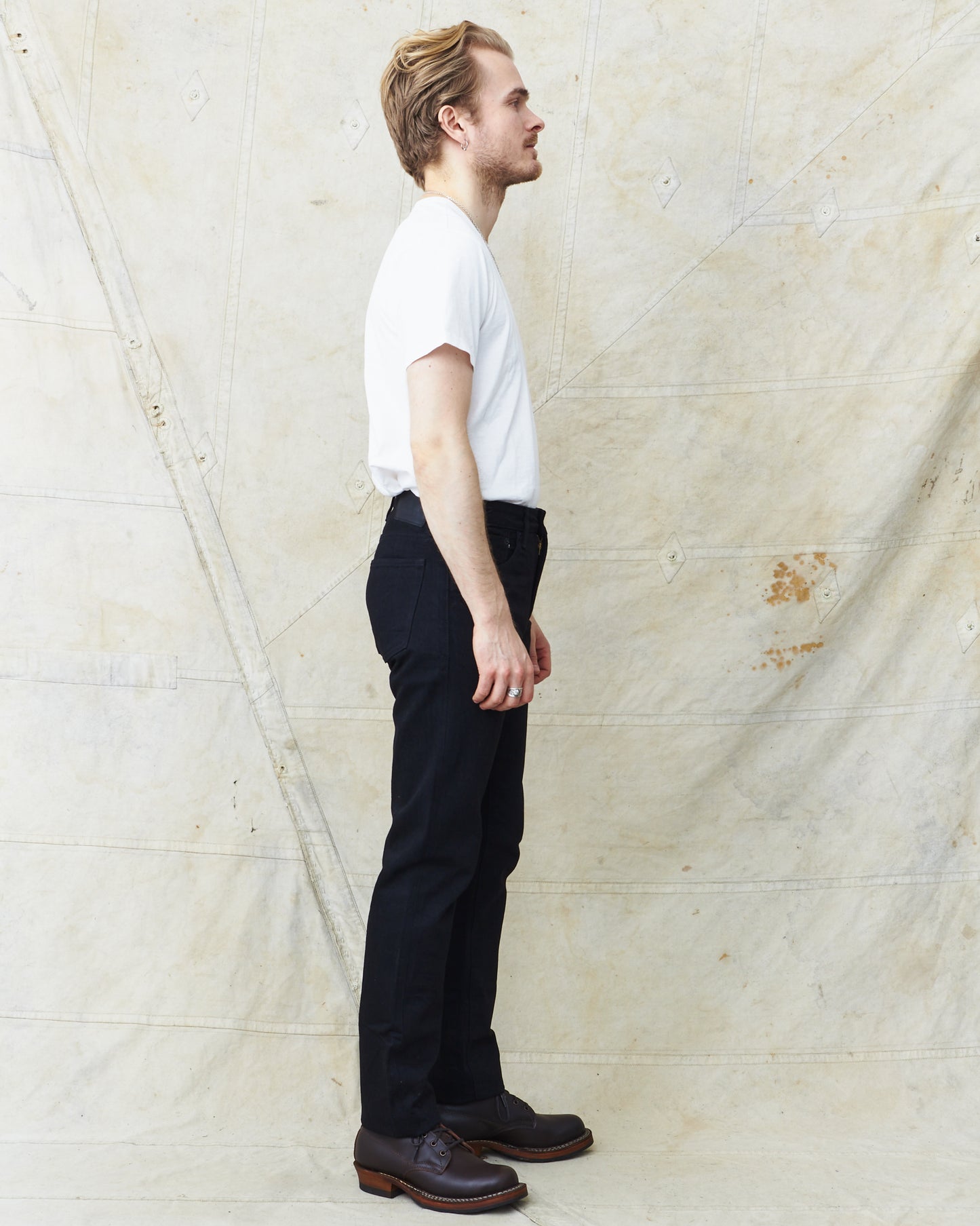 Japan Blue J316BK Circle 13.5 oz Straight Fit Black Jeans