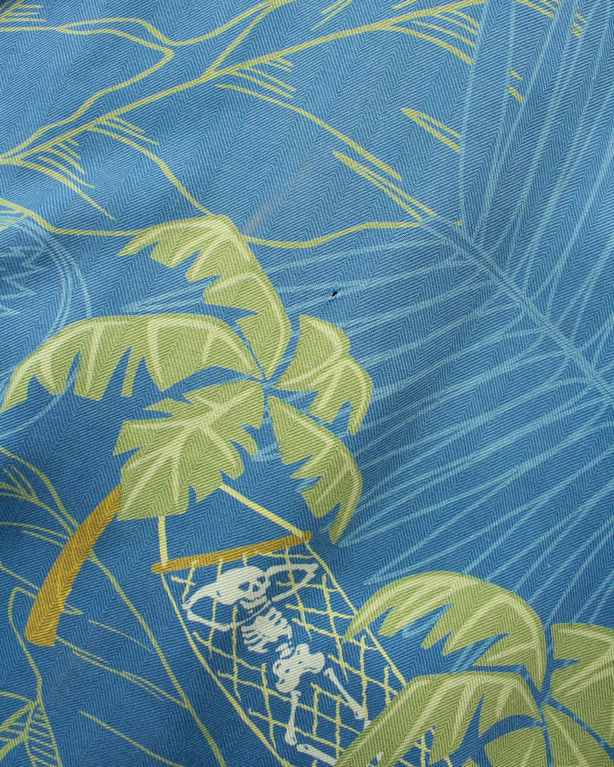 Vintage 90's Greatful Dead by David Carey Short Sleeved Silk Hawaiian Shirt