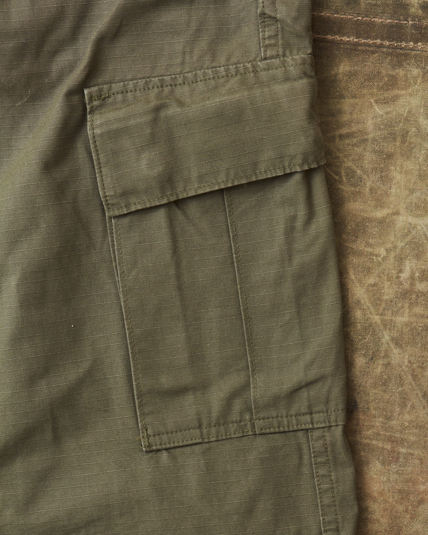 Second Hand OrSlow Vintage Fit Ripstop Cargo Pants Green EU XS / JPN 1