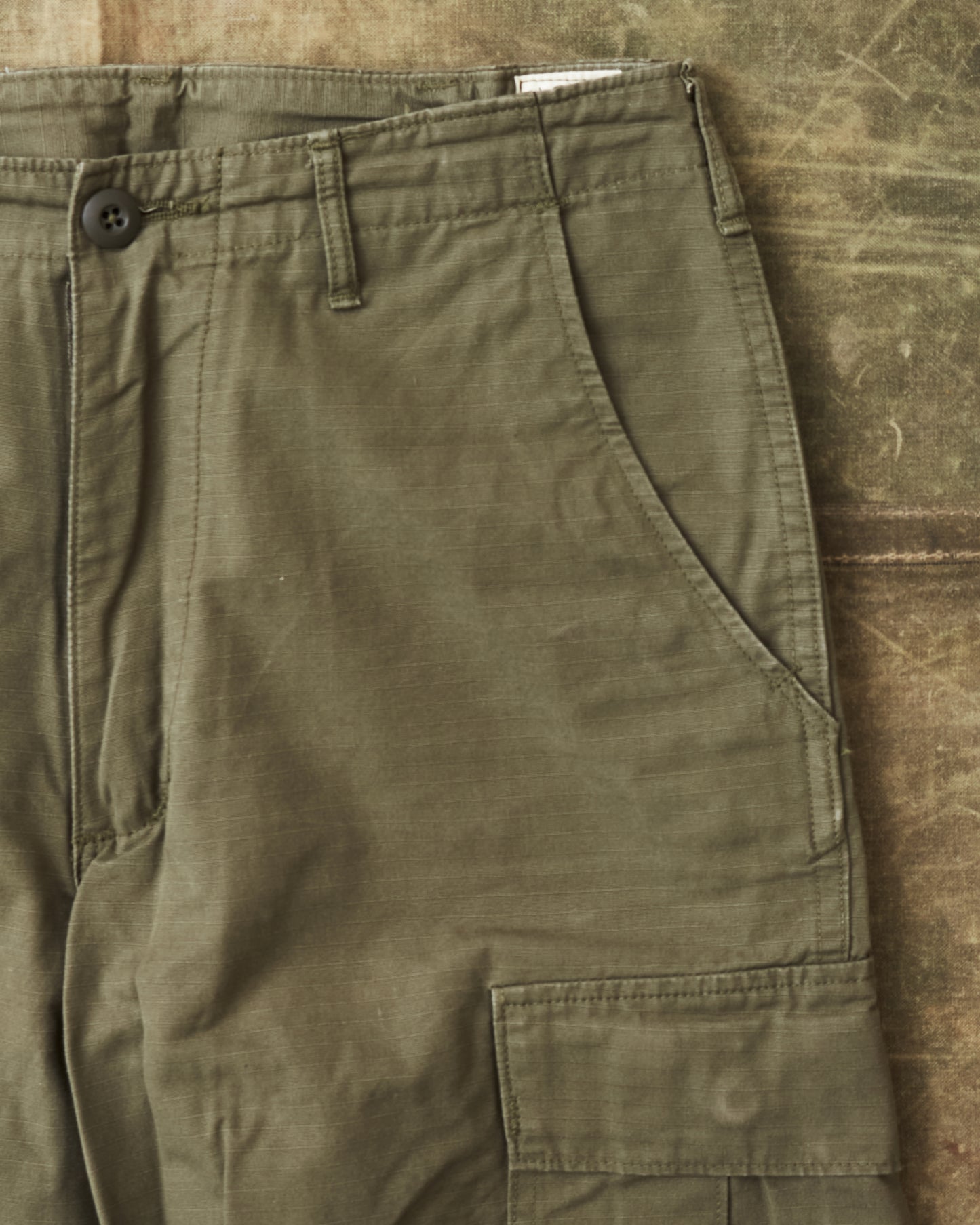 Second Hand OrSlow Vintage Fit Ripstop Cargo Pants Green EU XS / JPN 1